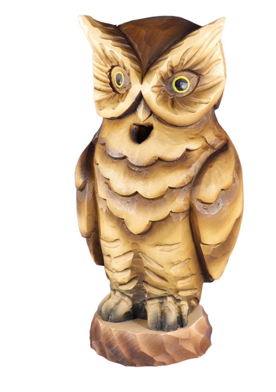 Räuchereule geschnitzt