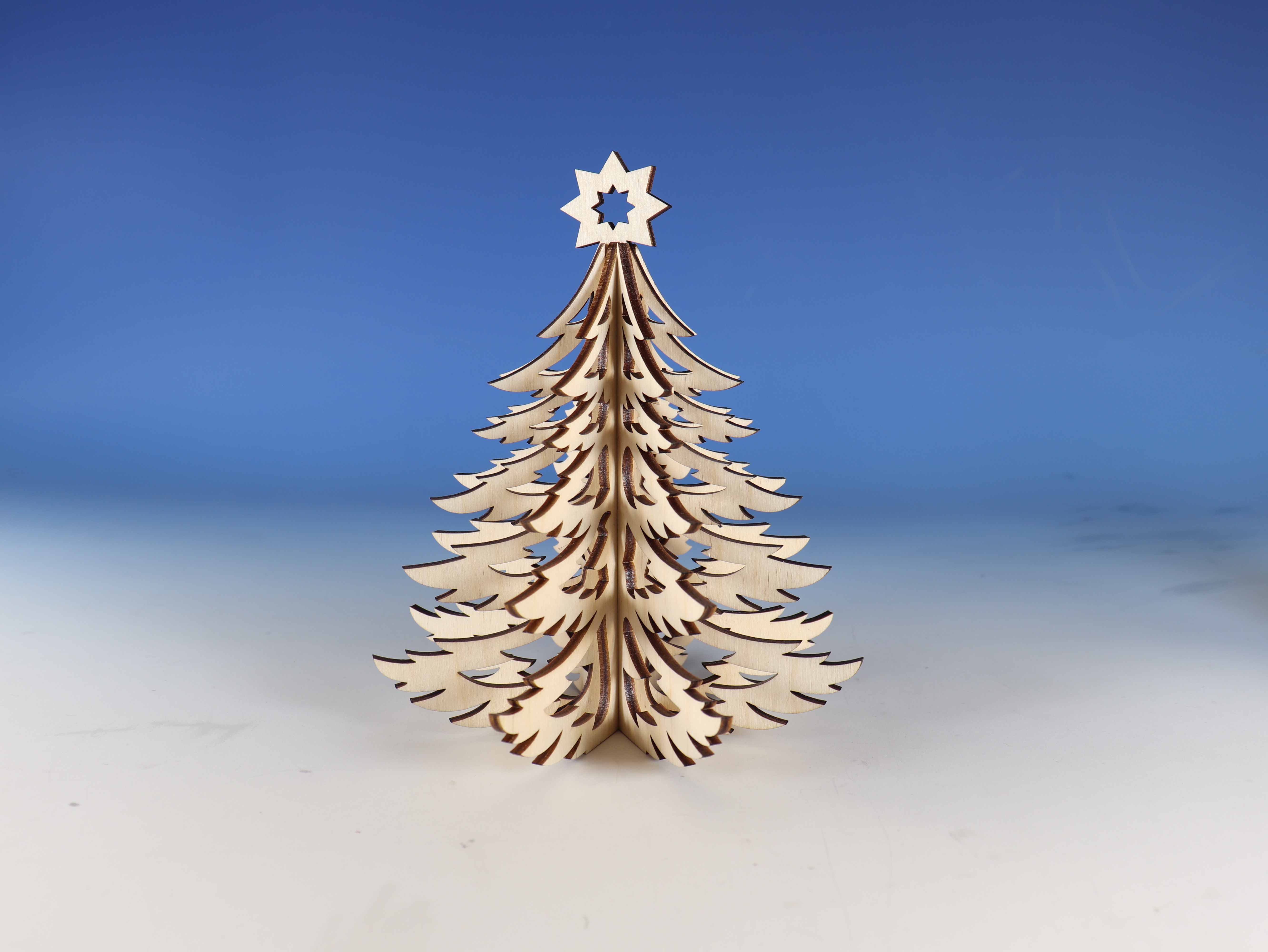 3D Tanne 20 cm zum Zusammenstecken (Laser Cut)
