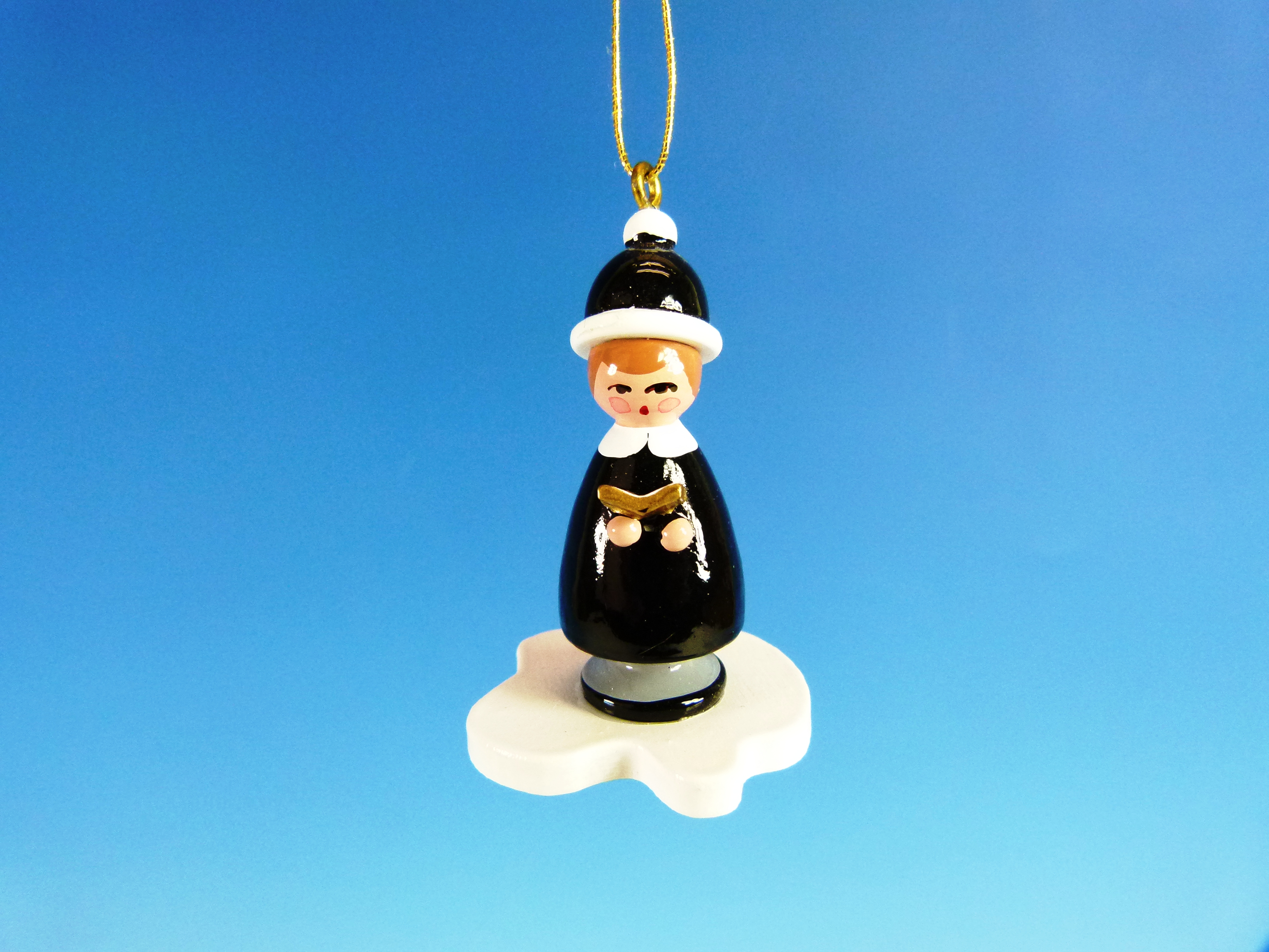 Weihnachts-Baumschmuck Kurrende-Sänger auf Wolke