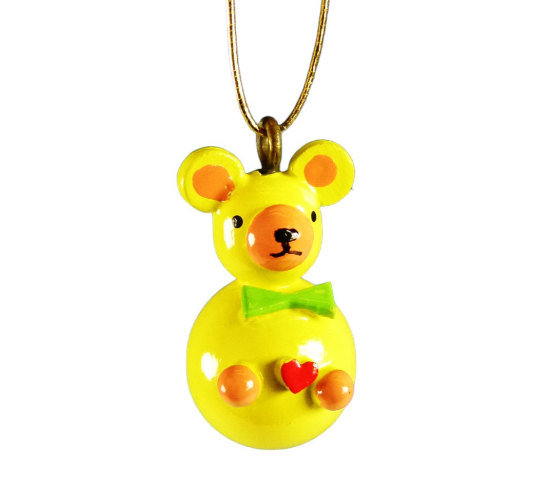 Baumanhänger "Teddy gelb"