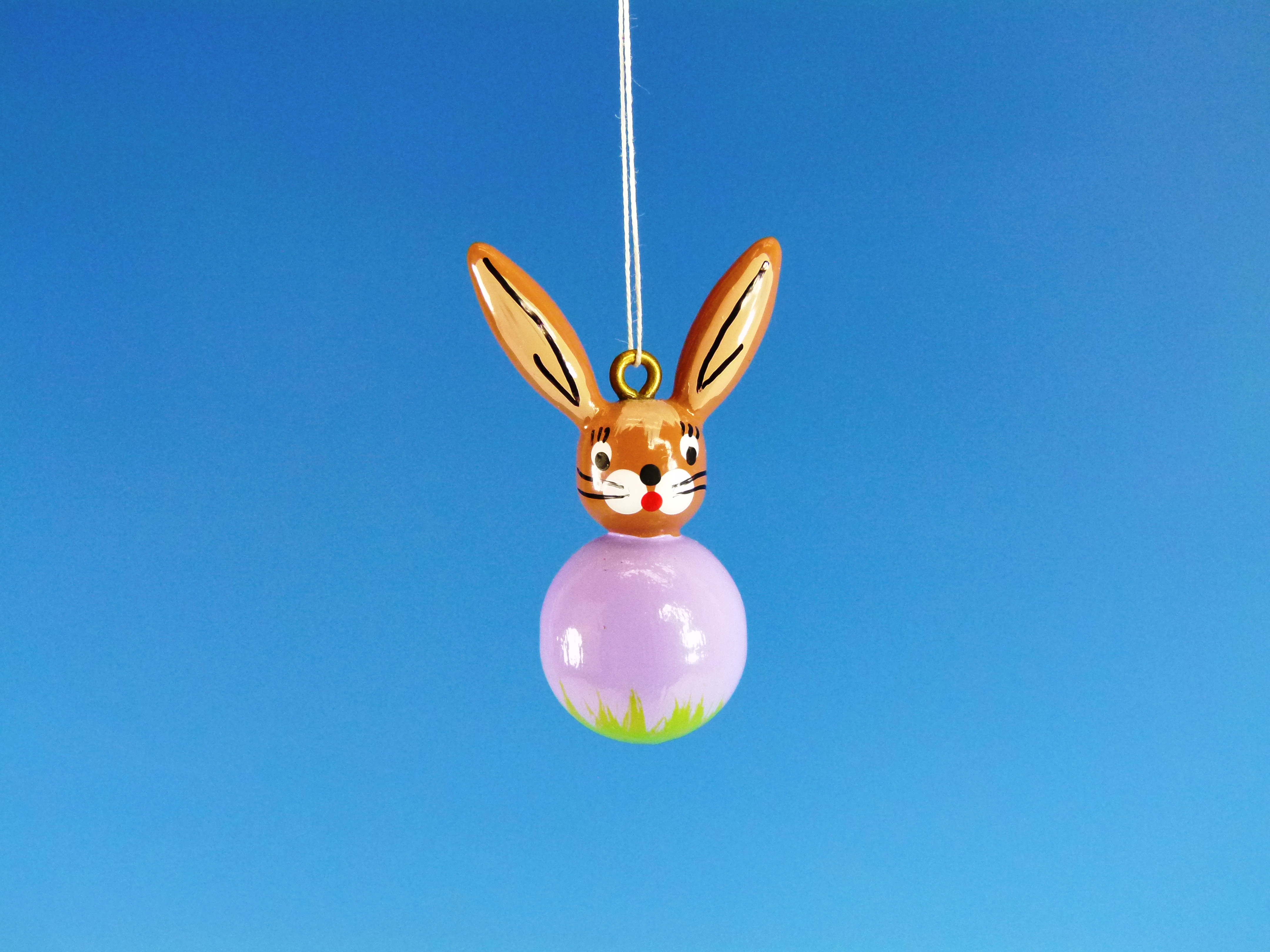 Baumbehang Kugelfigur Hase lila