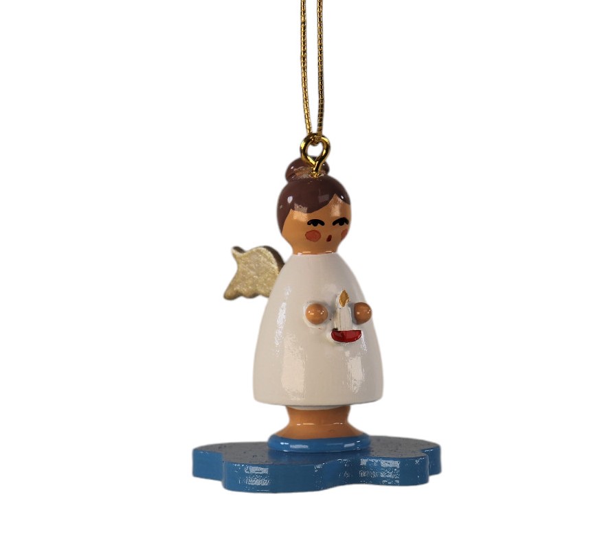 Baumbehang auf Sockel "Engel mit Kerze"