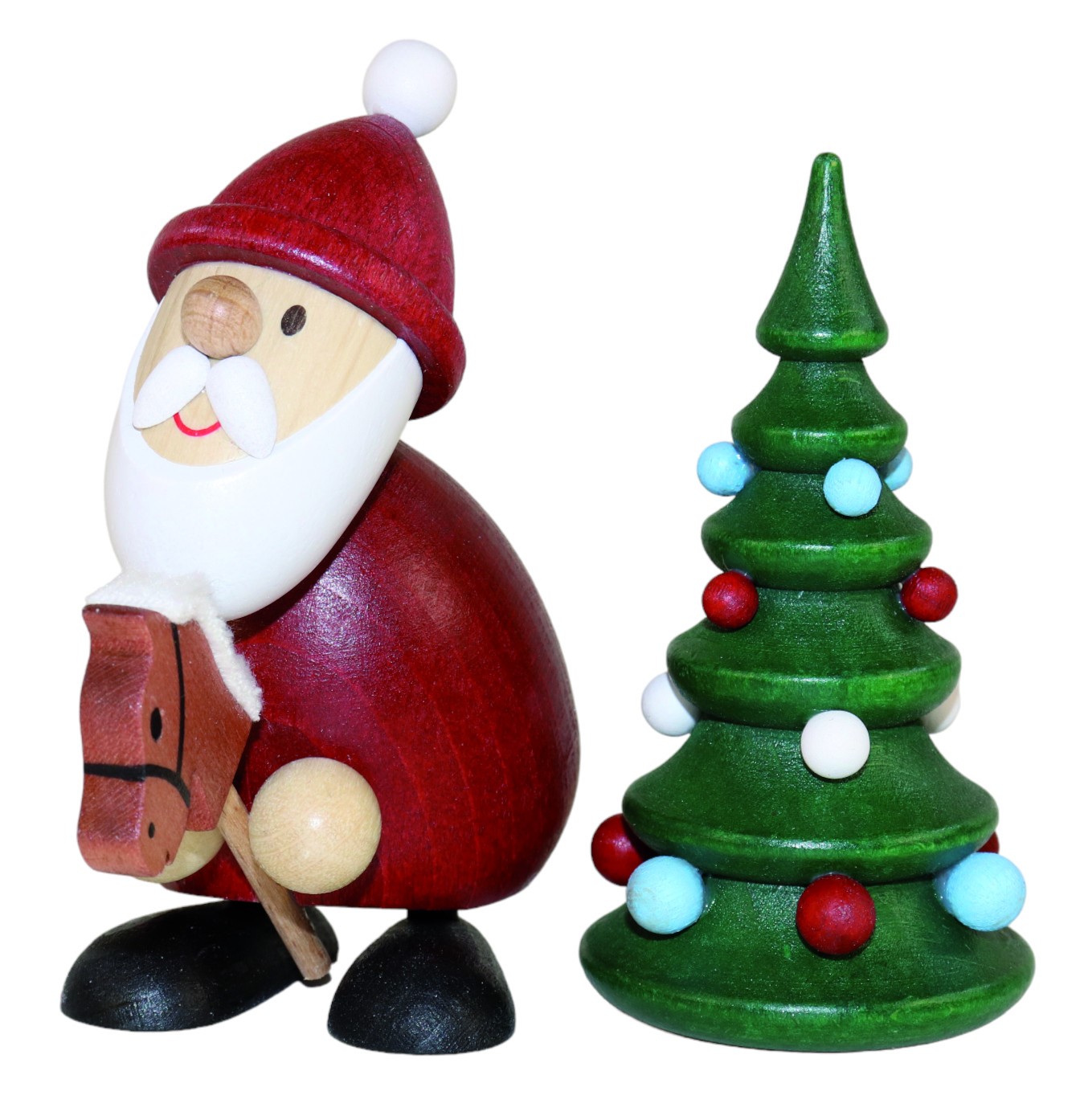 weihnachtsmann_mit_steckenpferd_und_weihnachtsbaum_ullrich_kunsthandwerk_paul_ullrich_volkskunstbestehen