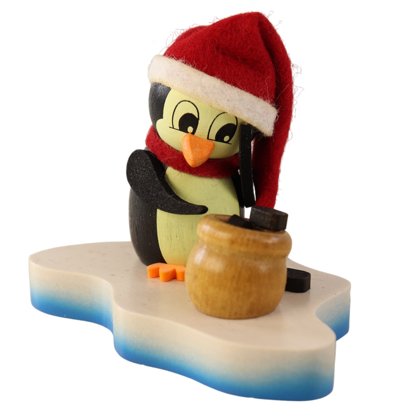 Pinguin auf Eisscholle "Verkohlt"