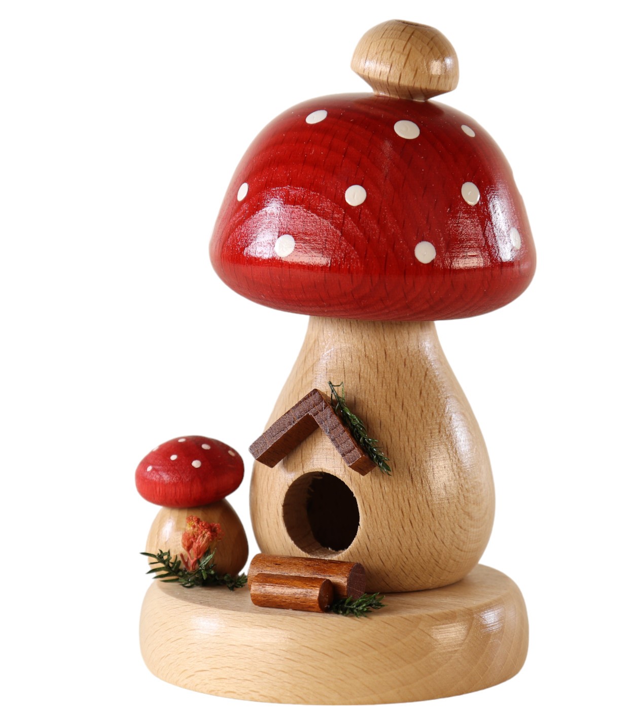 Räucherhaus Fliegenpilz, rund-klein