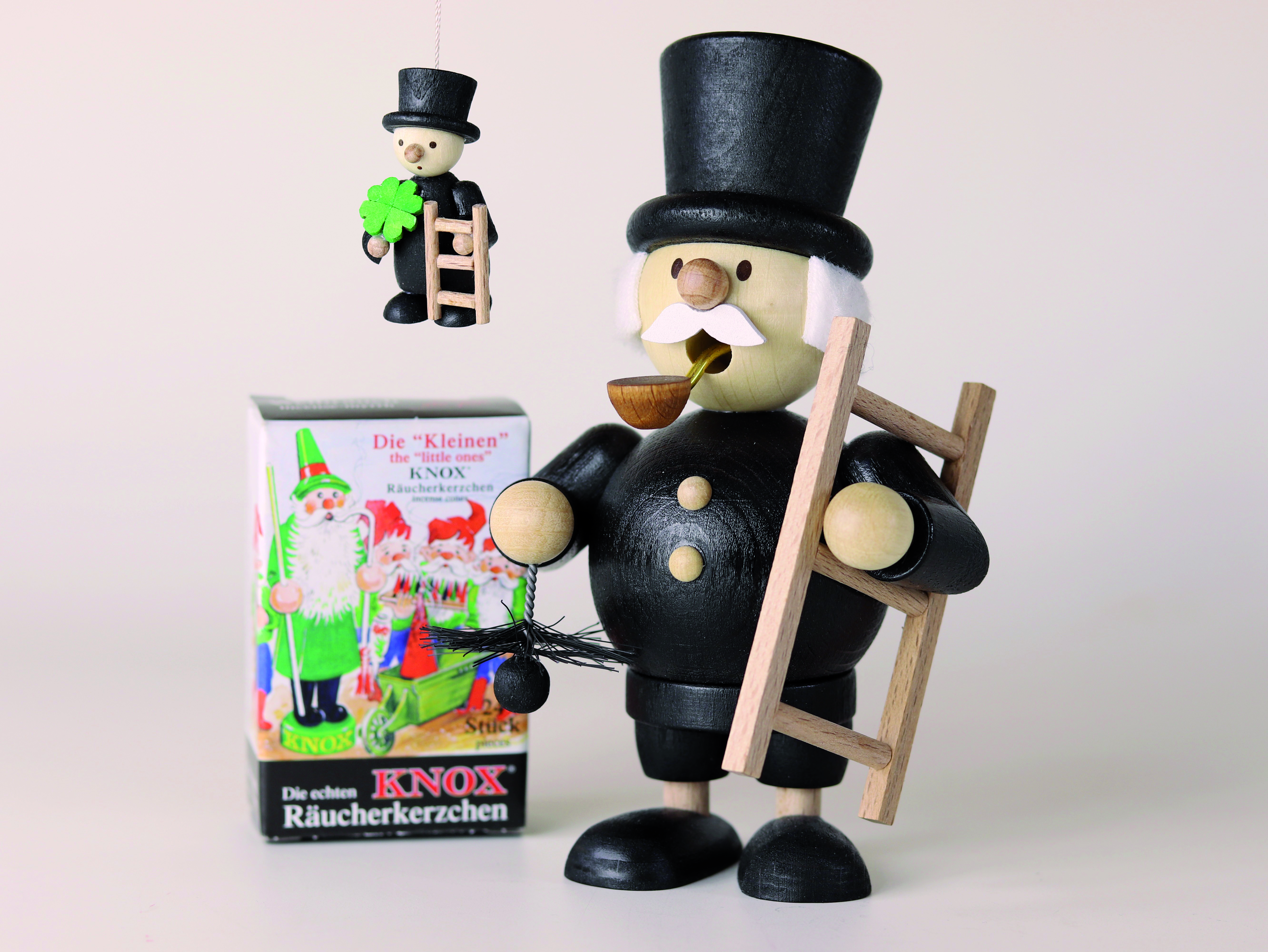 Geschenk-Set Mini-Räuchermann 'Schornsteinfeger'