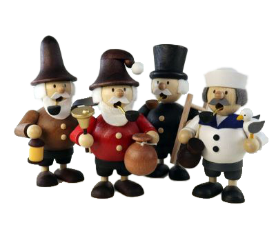 Purzel Bergmann Weihnachtsmann Schornsteinfeger Matrose