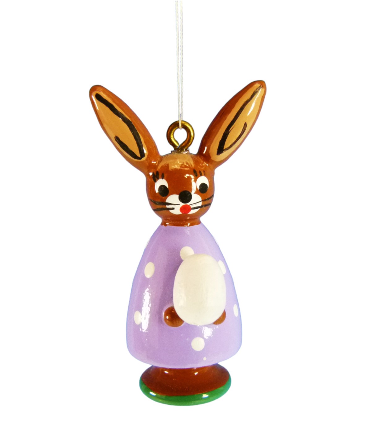 Hase hängend mit Ei lila