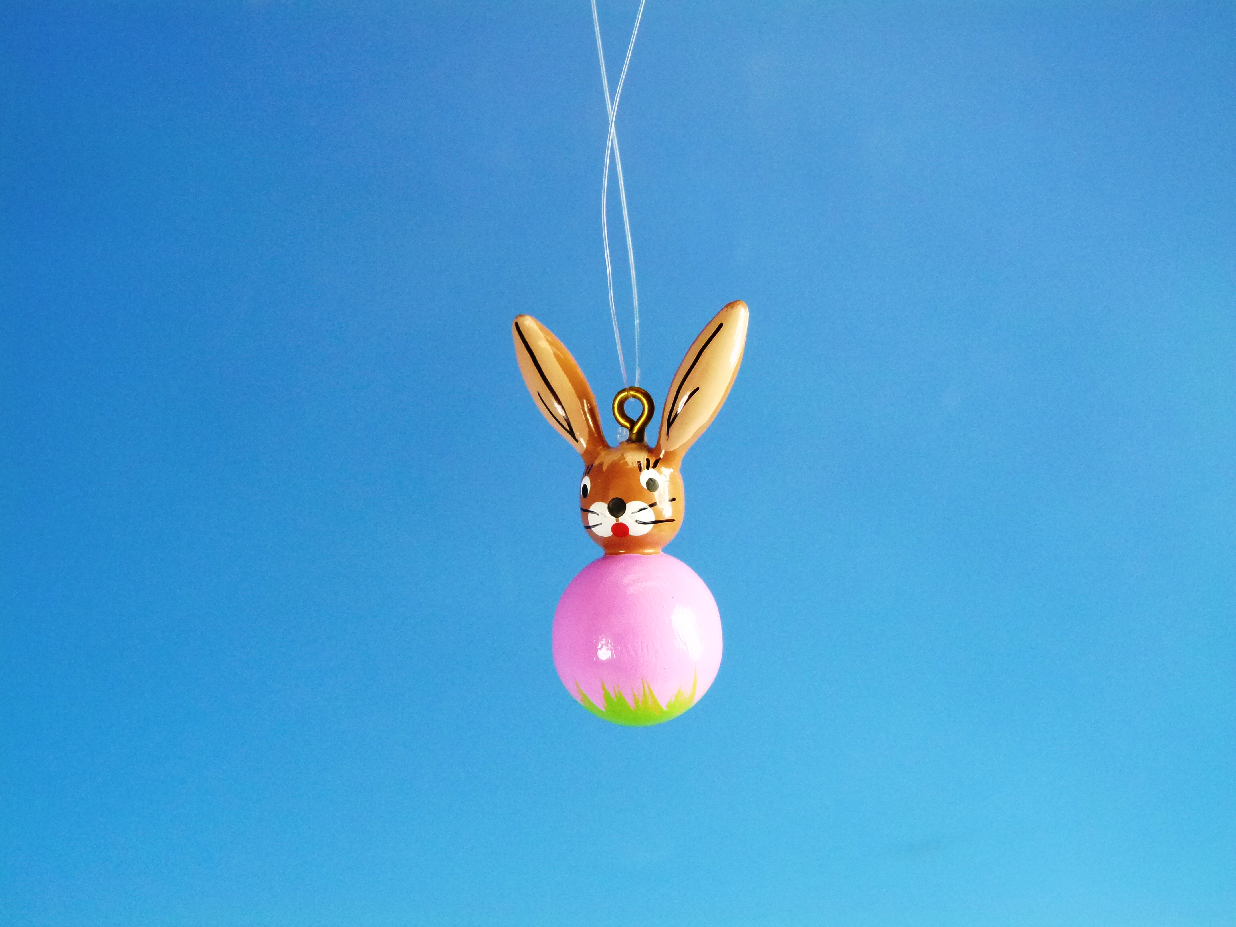 Baumbehang Kugelfigur Hase rosa