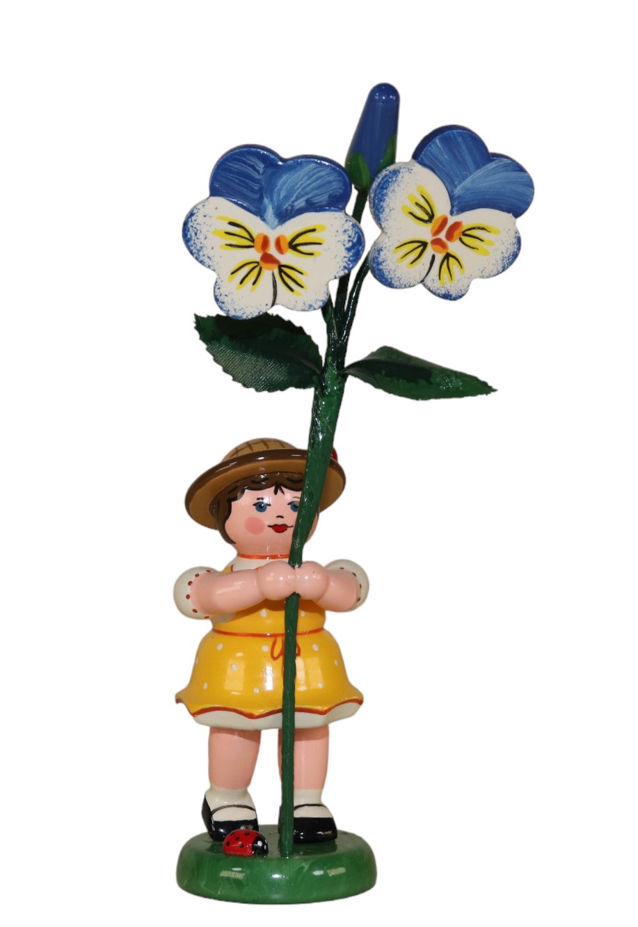 Blütenkind Mädchen mit Hornveilchen, 11 cm