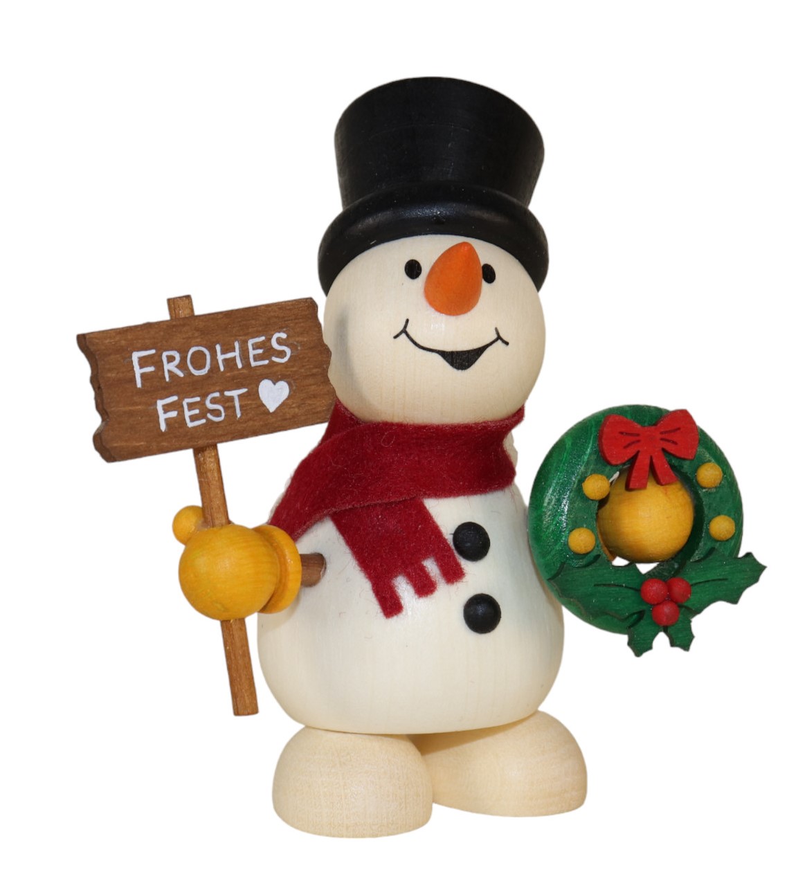schneemann-mit-weihnachtskranz-und-schild-frohes-fest--h-95-cm-10-ullrich-kunsthandwerk-paul-ullrich-volkskunstbestehen