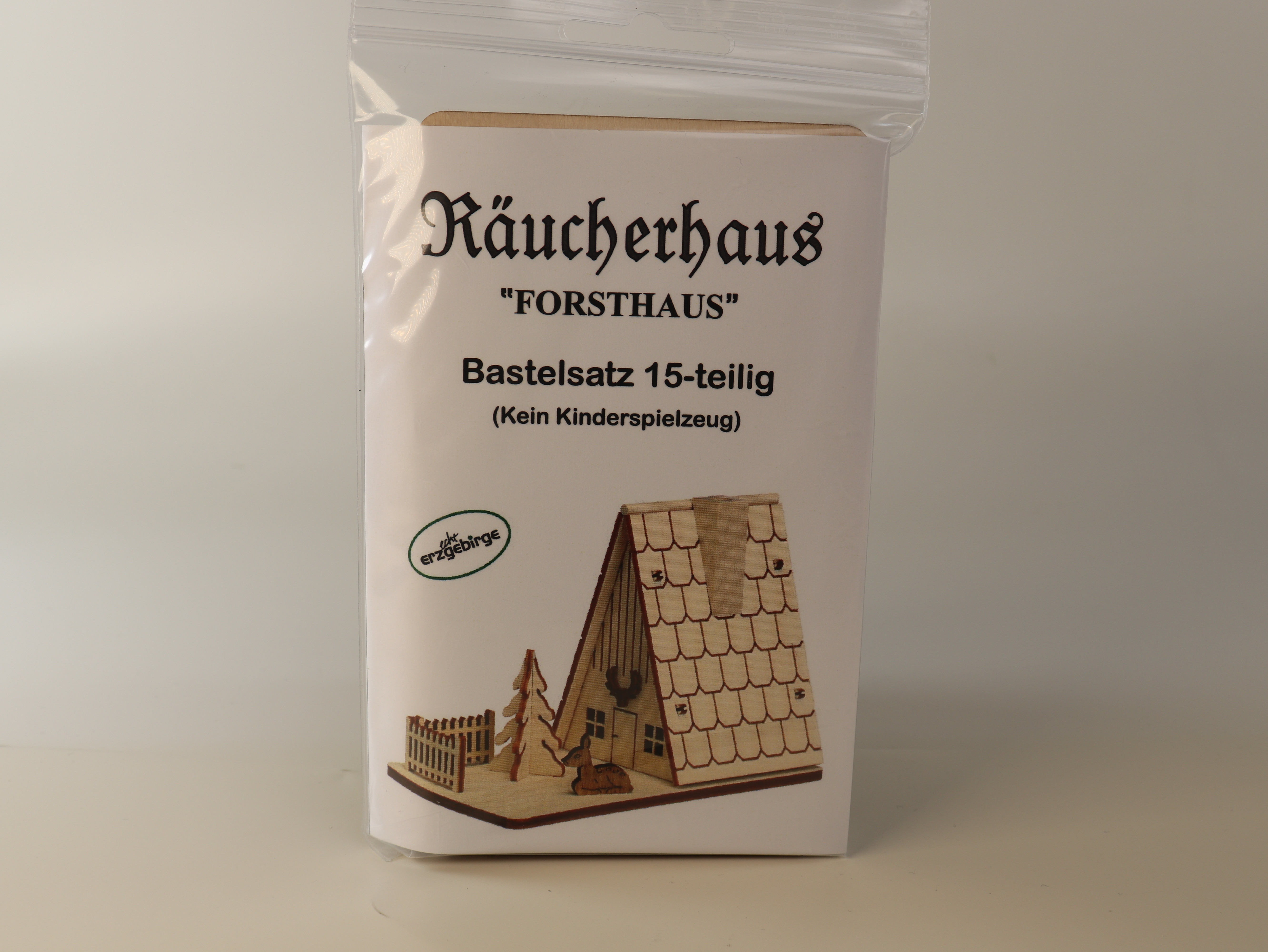 Bausatz "Forsthaus" - Räucherhaus als Tischdeko selbst zusammenbasteln - 15-teilig