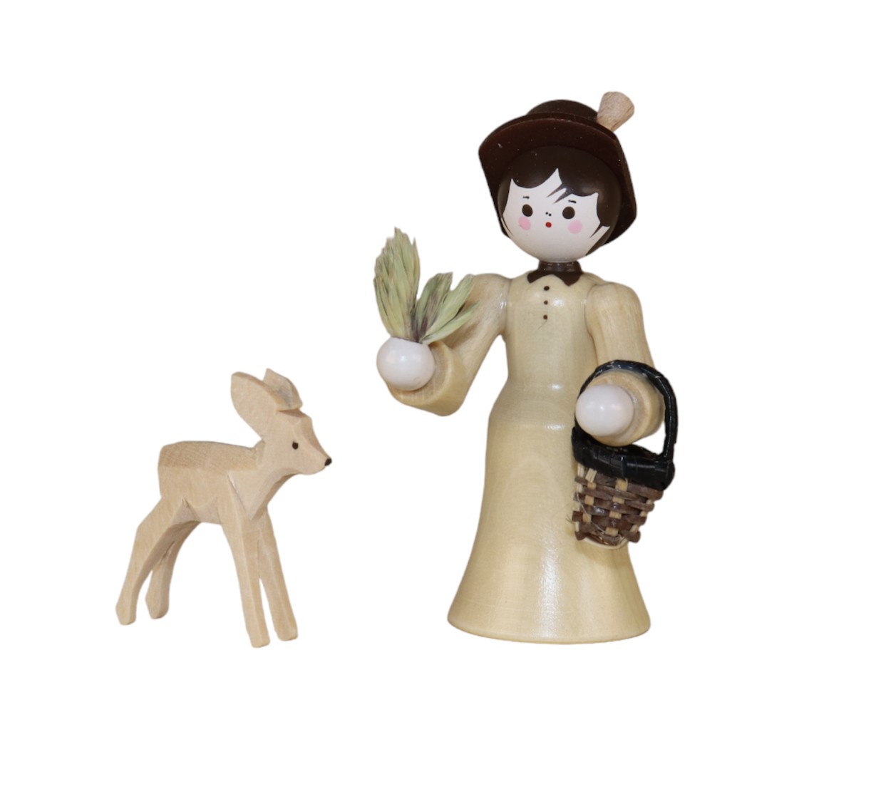 Jägersfrau mit Rehe natur