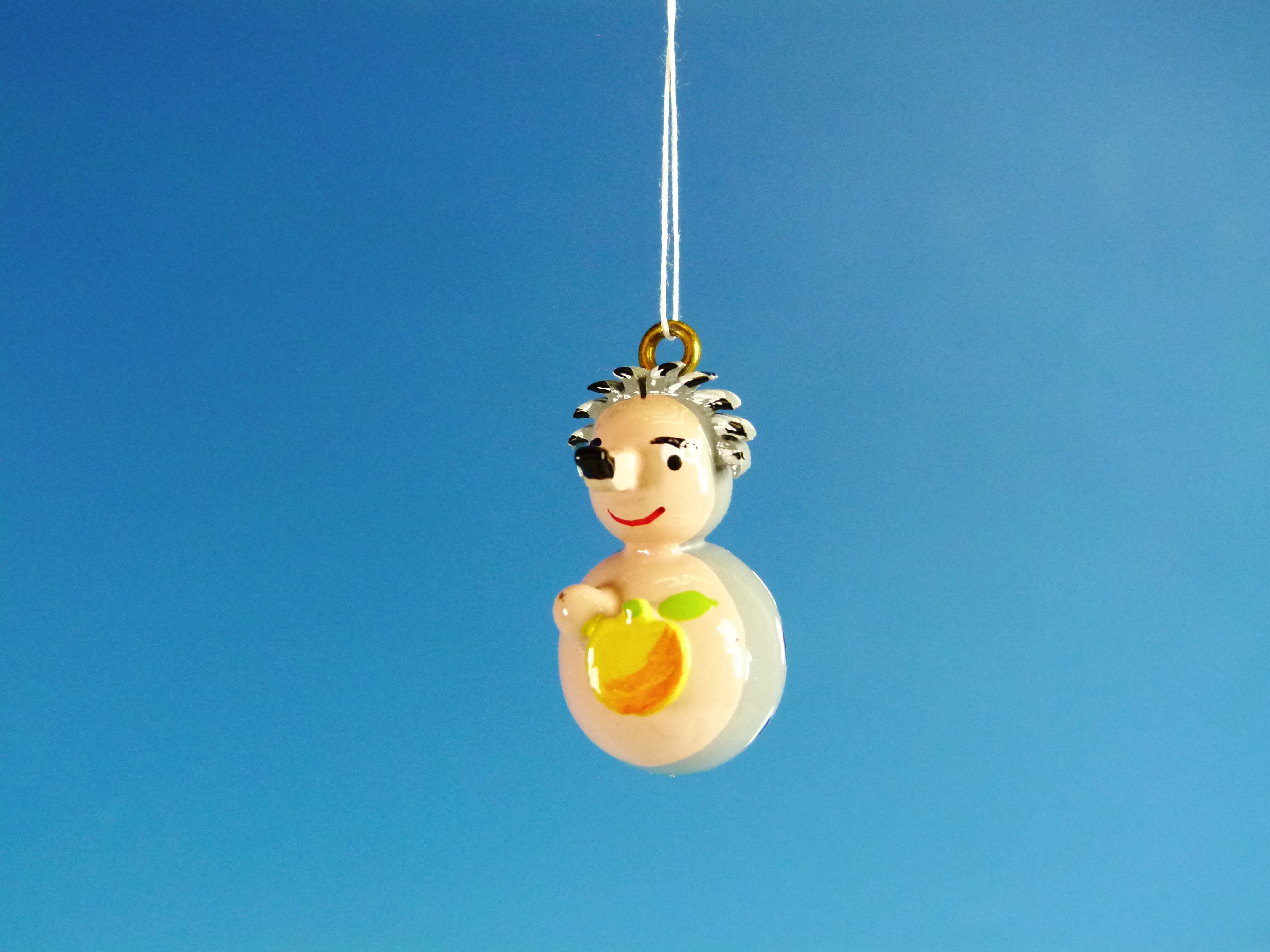 Baumbehang Holz-Kugelfigur Igel