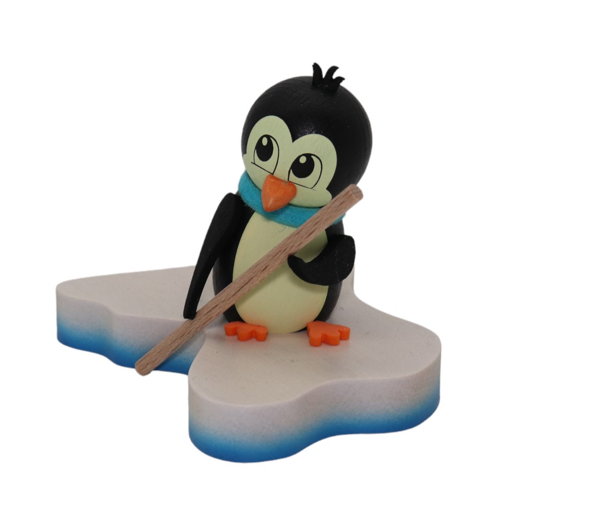 Pinguin auf Eisscholle "On Tour"