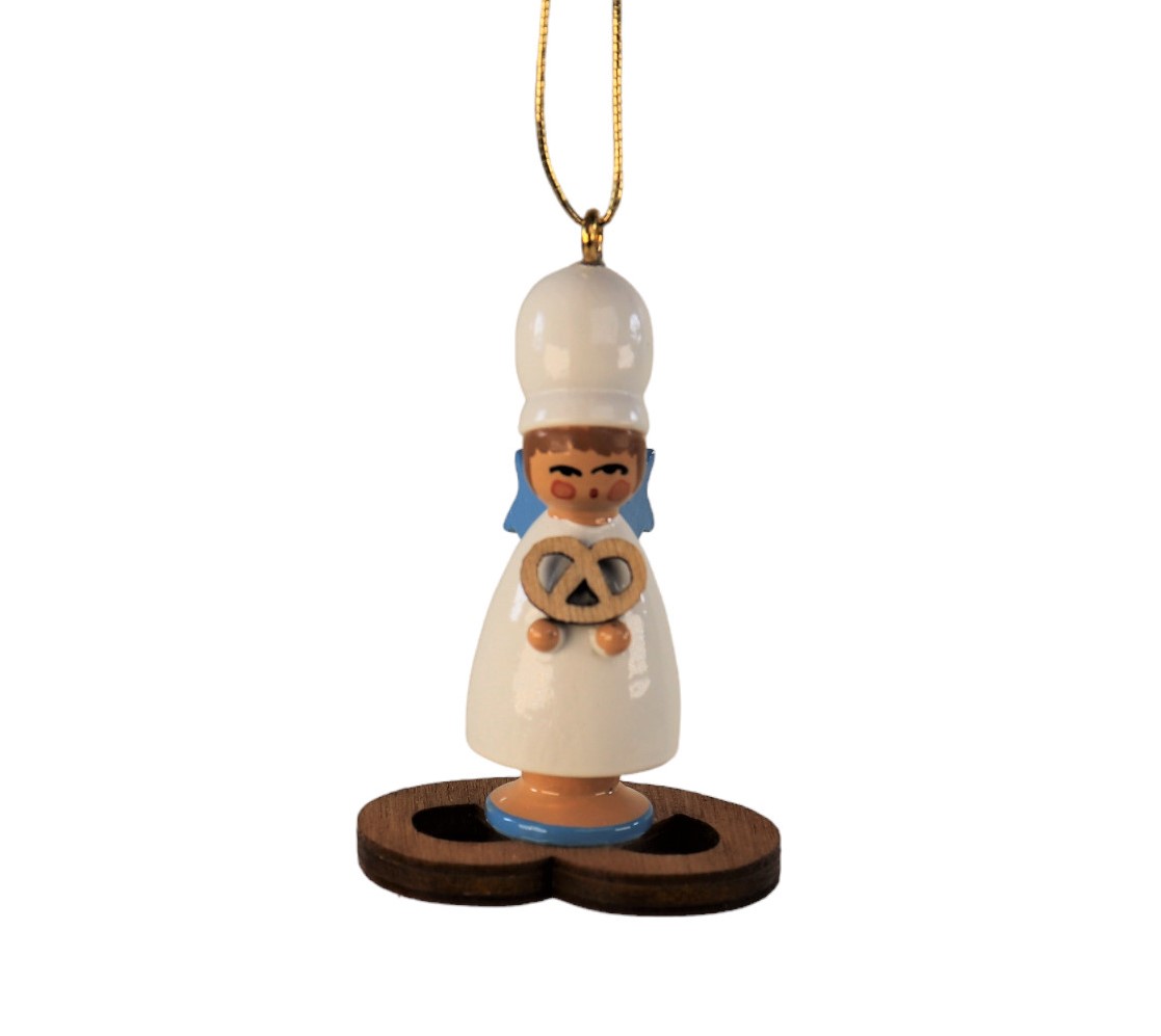 Baumbehang "Bäckerengel auf Brezel"
