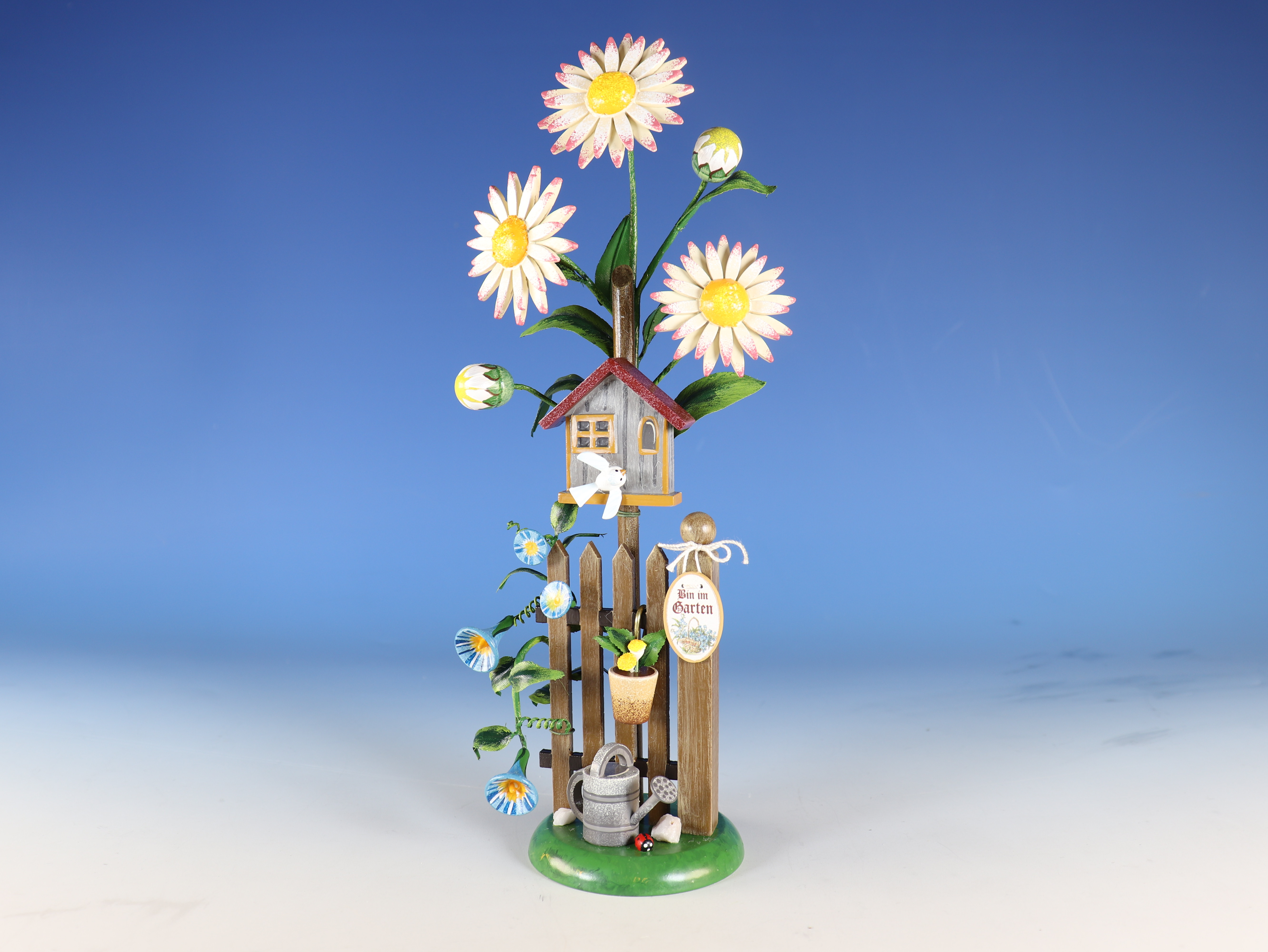 Frühlings-Tisch-Dekoration "Blumeninsel Edelweißmargerite"