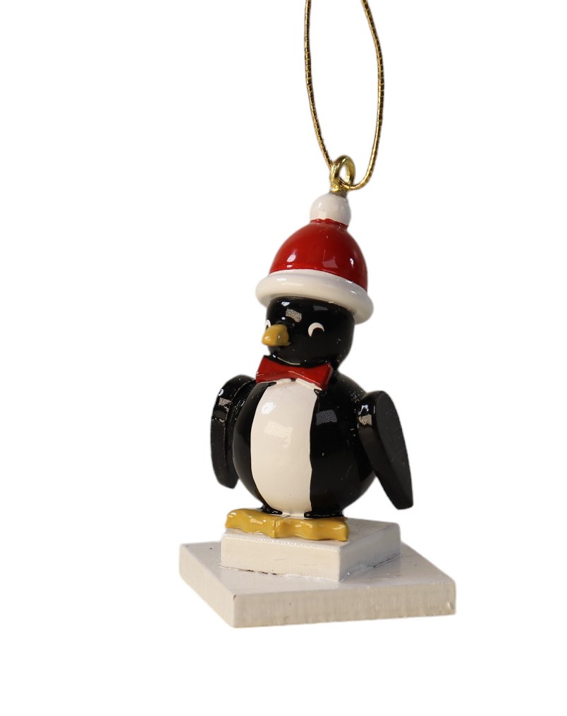 Baumbehang auf Sockel "Pinguin auf Eisscholle"