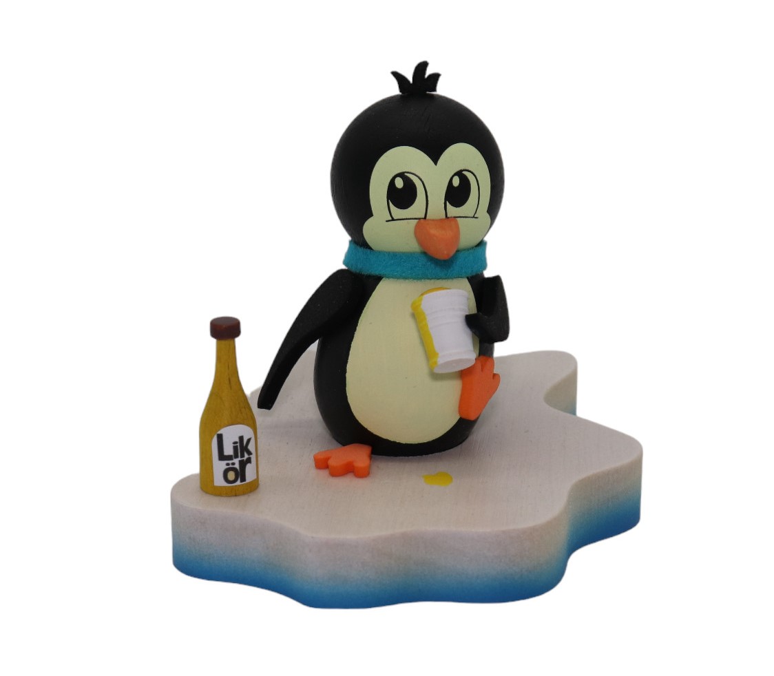 Pinguin auf Eisscholle "Beschwipst"